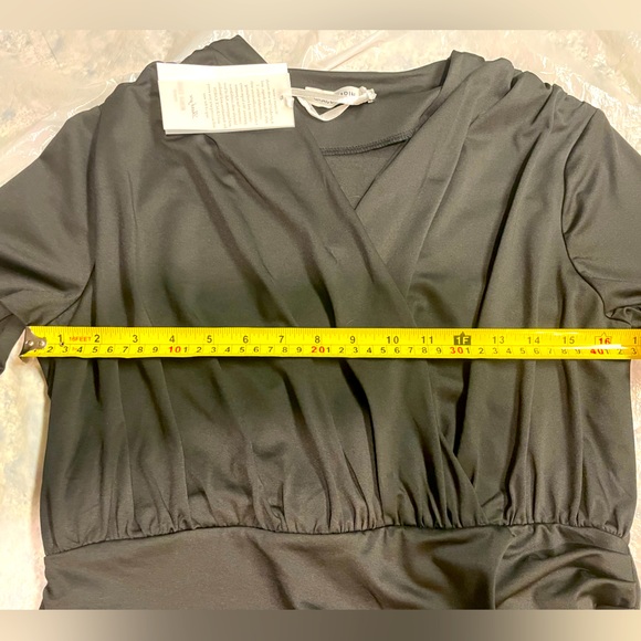 Grace Karin brand new black ruched mini dress size Large - Picture 4 of 6